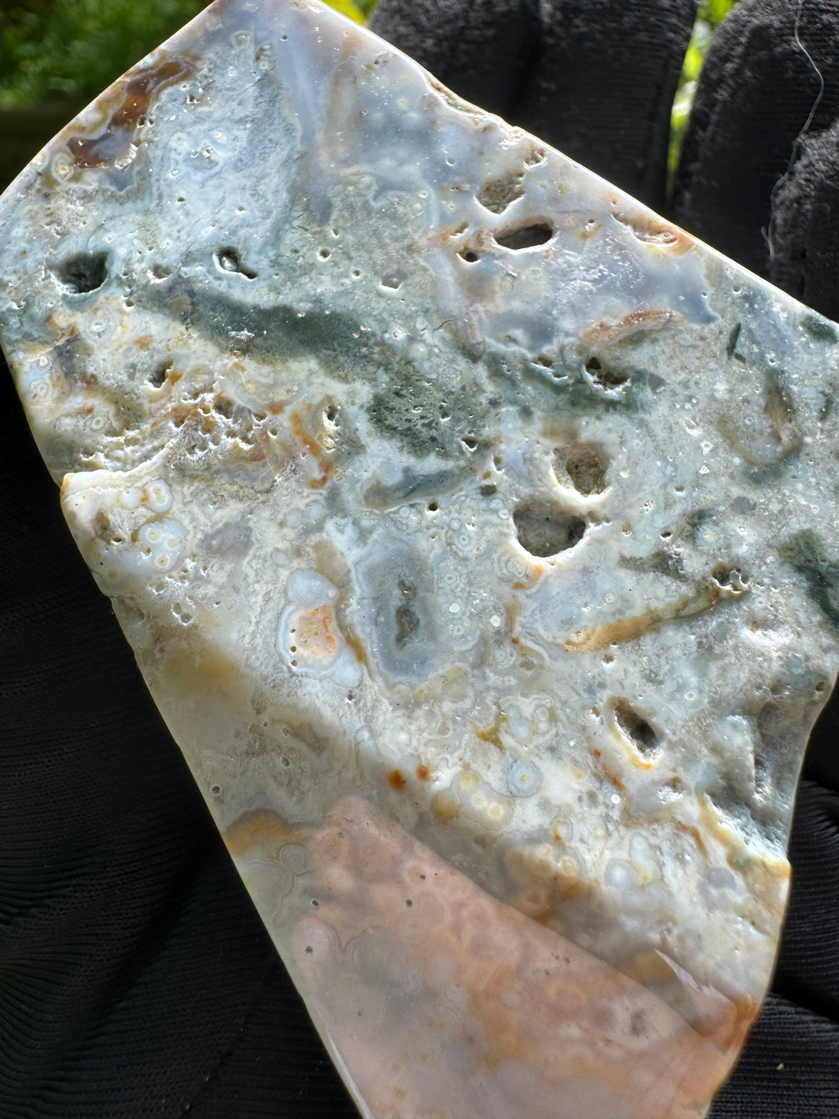 Rare Ocean Jasper – Orbicular Chalcedony - 275g