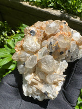 Black Tourmaline, Quartz Specimen - 351g