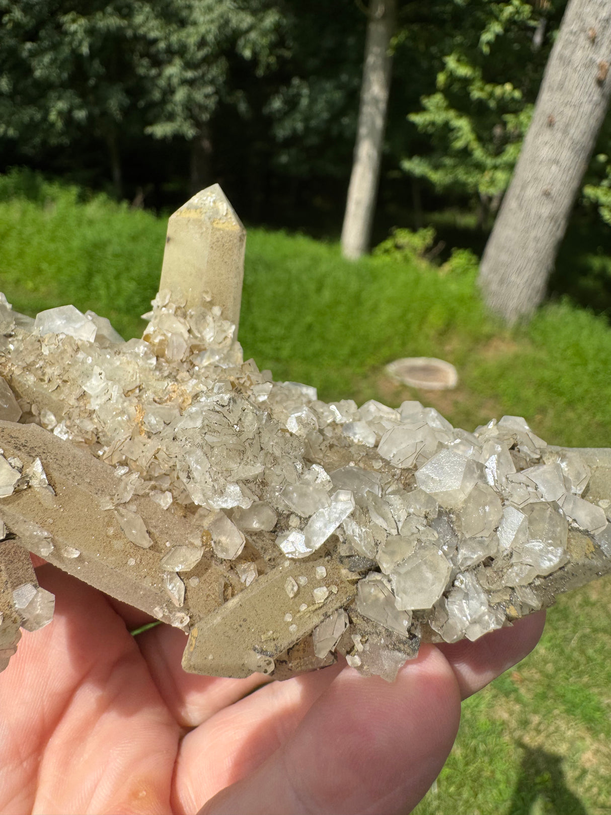 Quartz with Calcite - 290g
