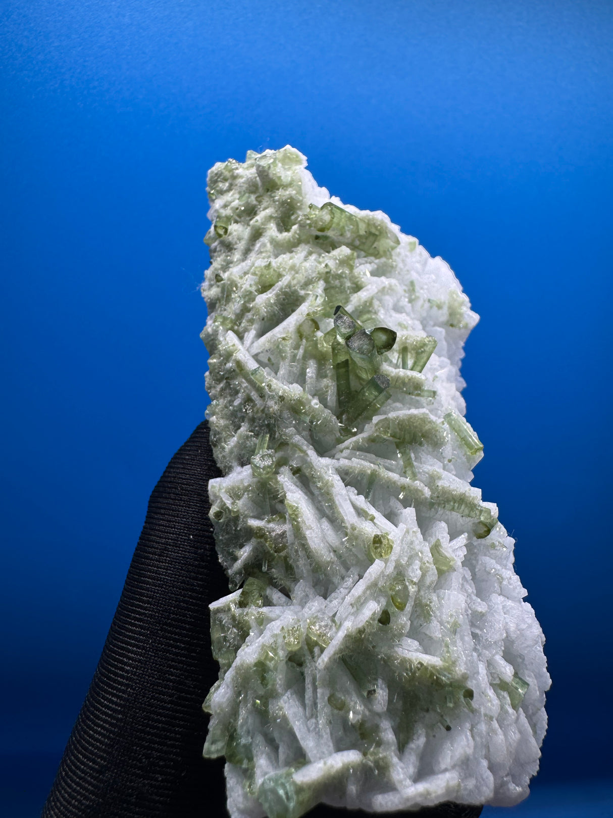 Green Tourmaline and Clevelandite Specimen - 170g
