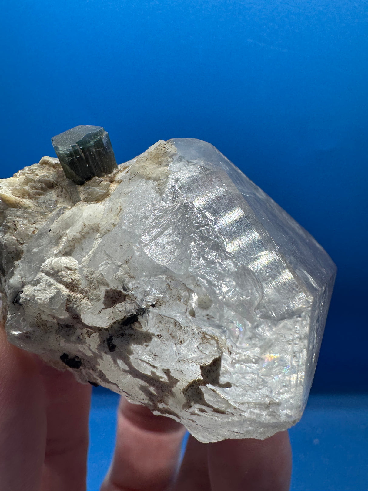 Tourmaline on Quartz Specimen - 171g