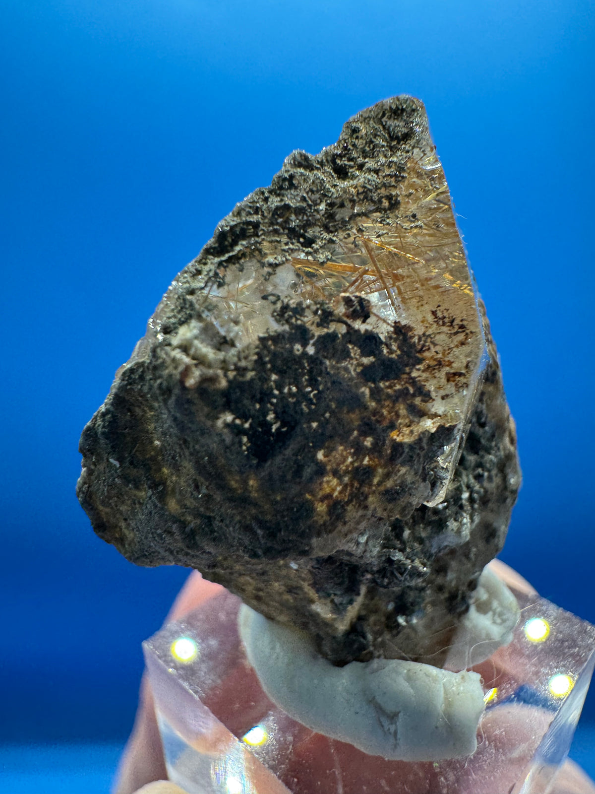 Ground Rutile Rutile Quartz Speciment - 16g – Nicks Minerals