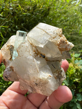 Aquamarine on Quartz  Specimen - 605g